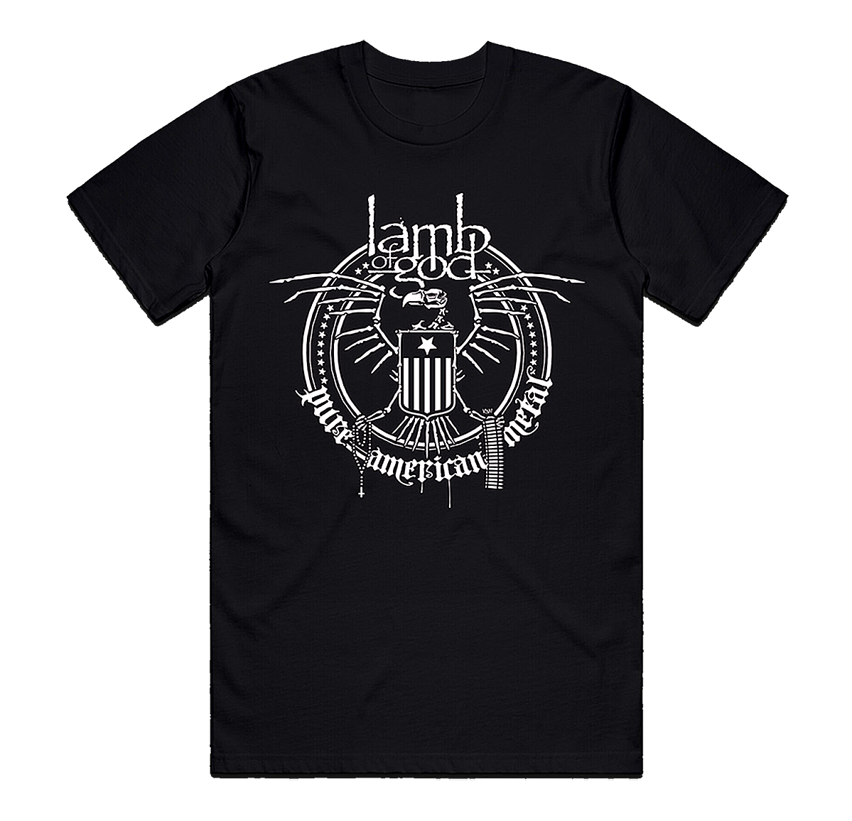 Skeleton Eagle Black Tee