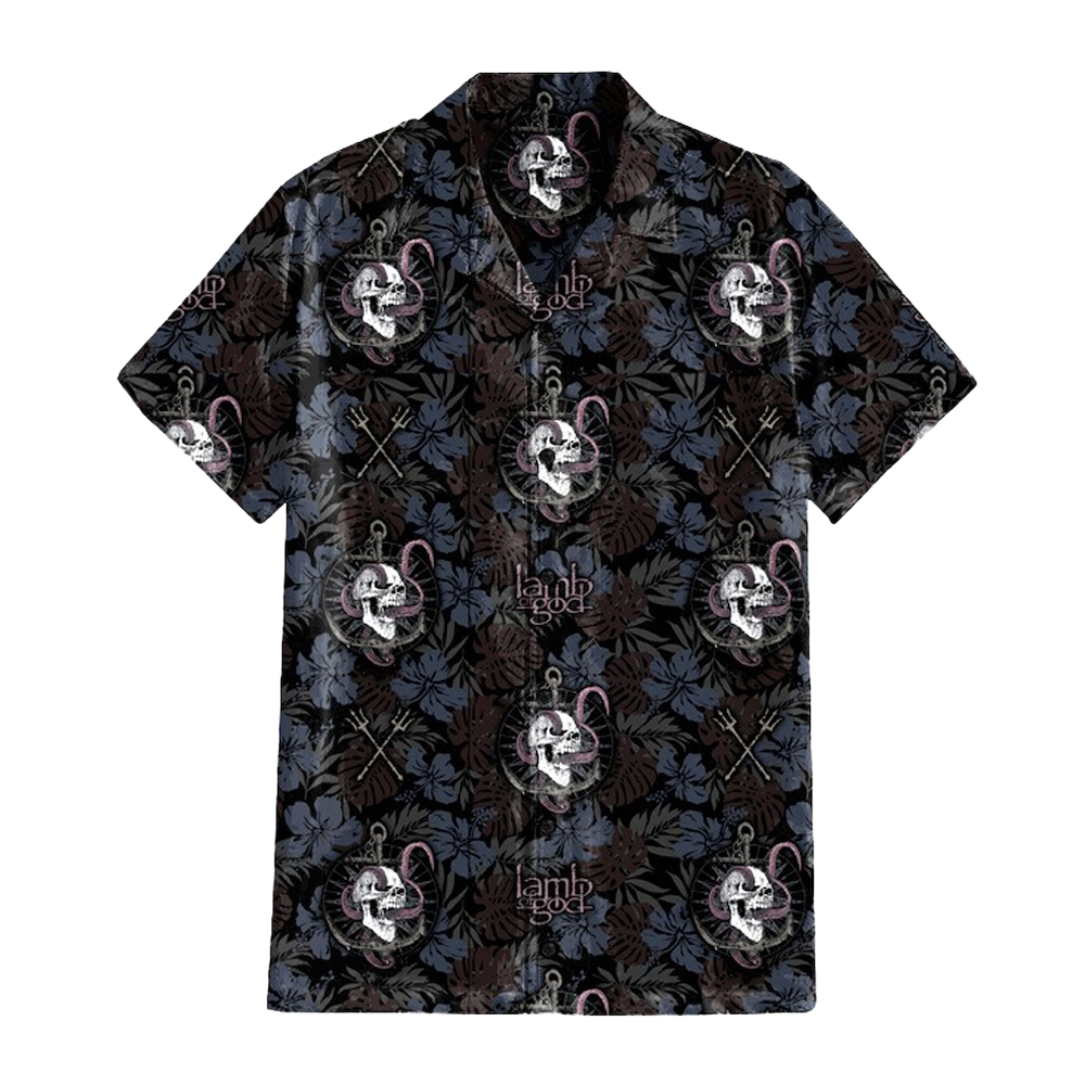 Anchor Skull Hawaiian Shirt