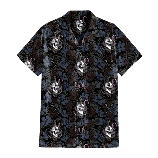 Anchor Skull Hawaiian Shirt