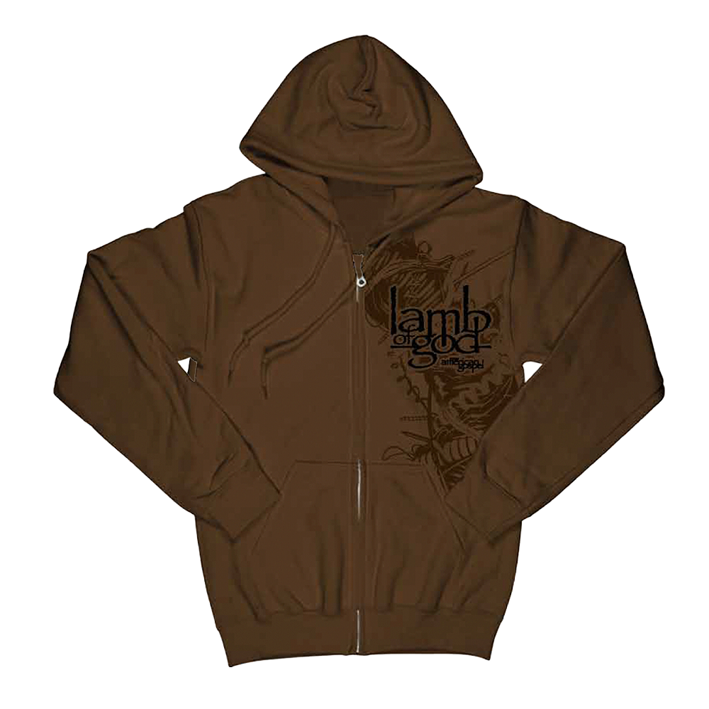 New American Gospel Brown Zip Hoodie – Lamb of God Store