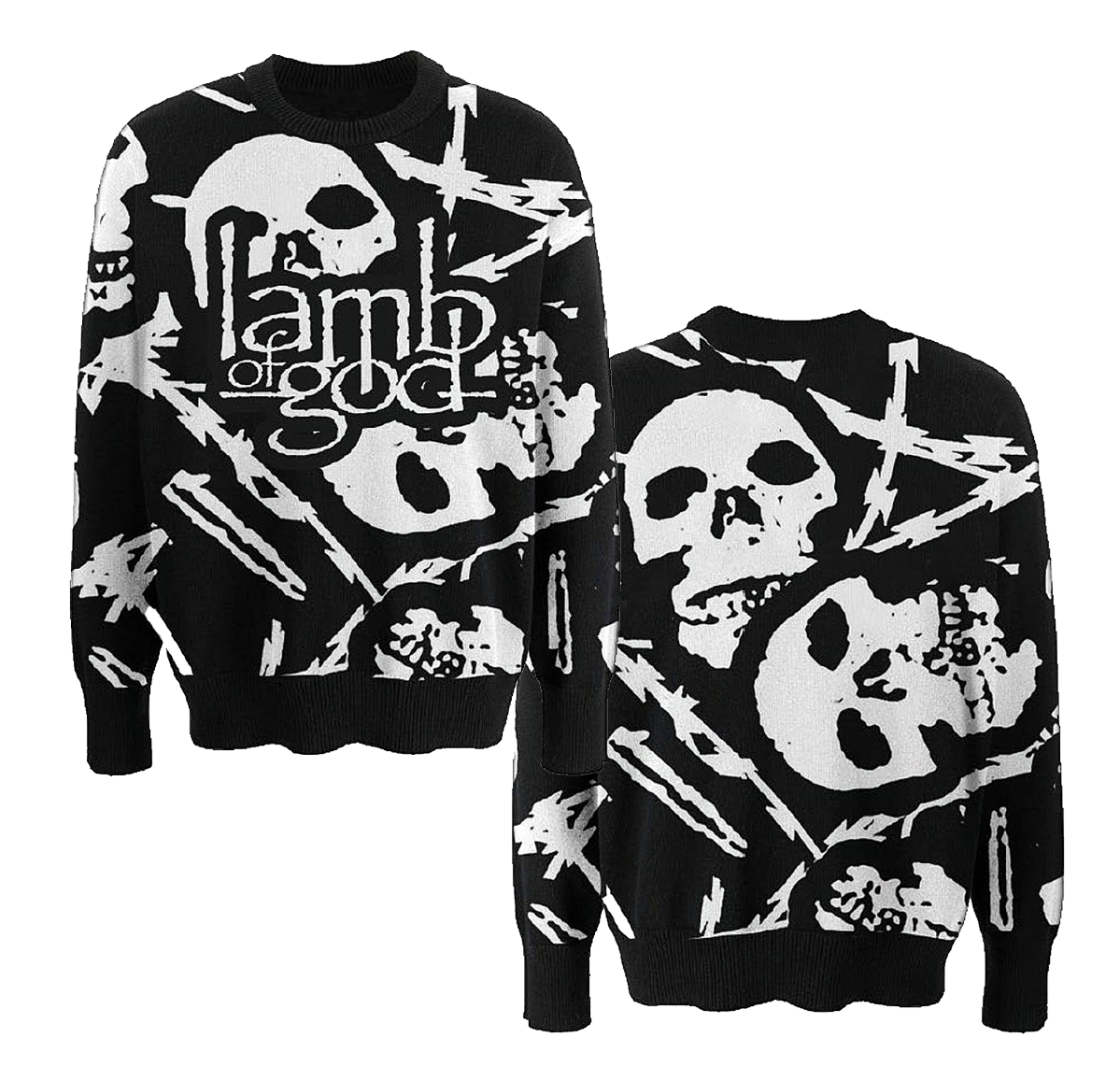 Barbed Wire Skull Sweater – Lamb of God Store