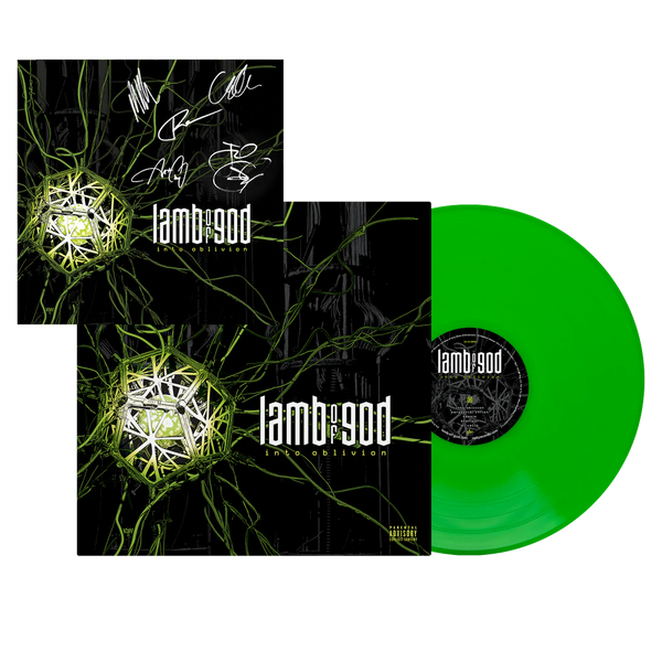 Into Oblivion Deluxe Neon Green SIGNED LP (Webstore Exclusive