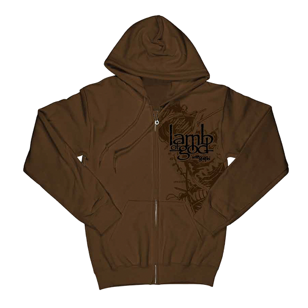 New American Gospel Brown Zip Hoodie – Lamb of God Store