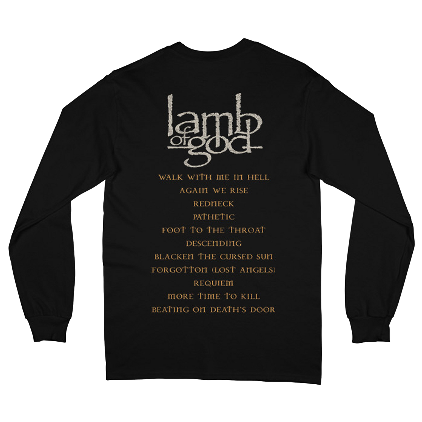 Sacrament Cover Tracklist Long Sleeve