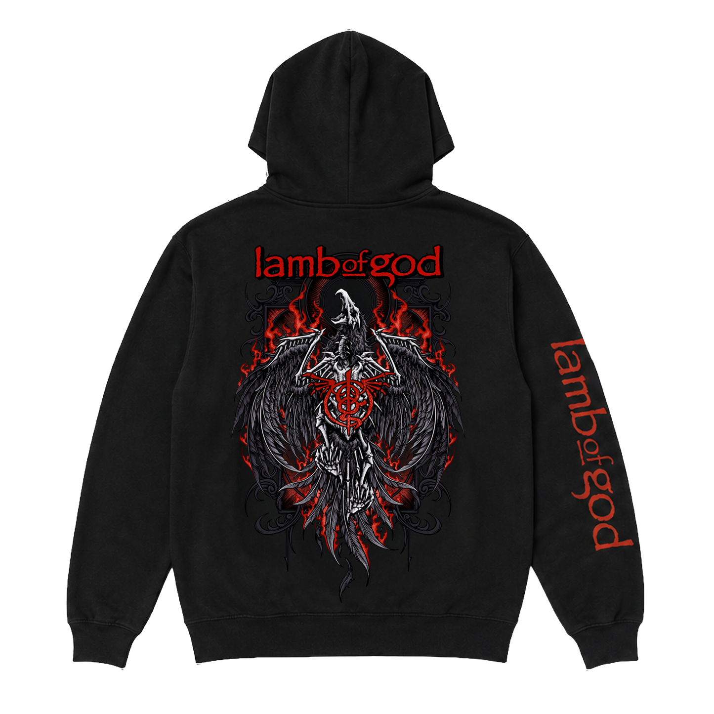 Crimson Phoenix Pullover Hoodie