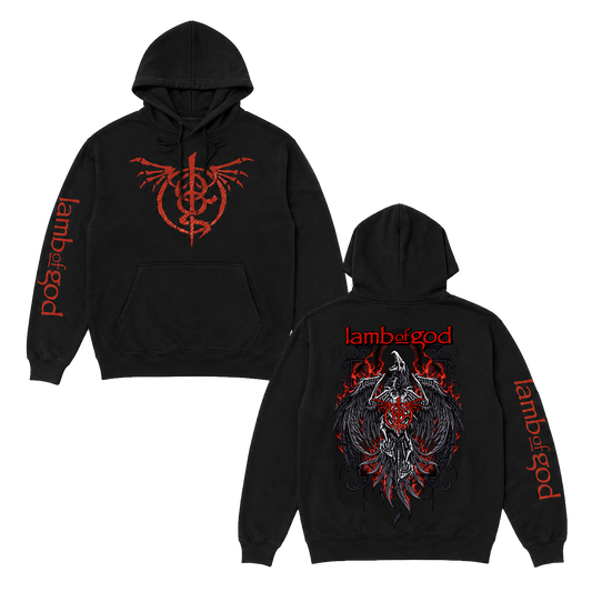 Crimson Phoenix Pullover Hoodie
